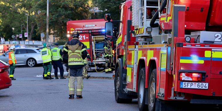 Rökutveckling i lägenhet i Uppsala