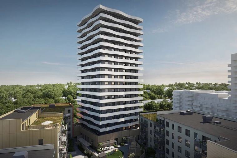 Gymkedja flyttar in i Sollentunas högsta hus