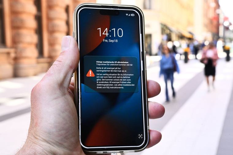 Snart tjuter telefonerna vid fara: I dag testas larmet