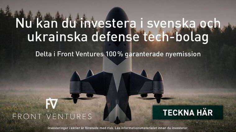 Front Ventures rustar för tillväxt inom försvarsteknik Front Ventures rustar för tillväxt inom försvarsteknik