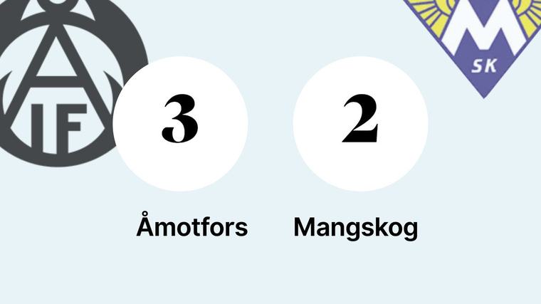 3-2 för Åmotfors mot Mangskog