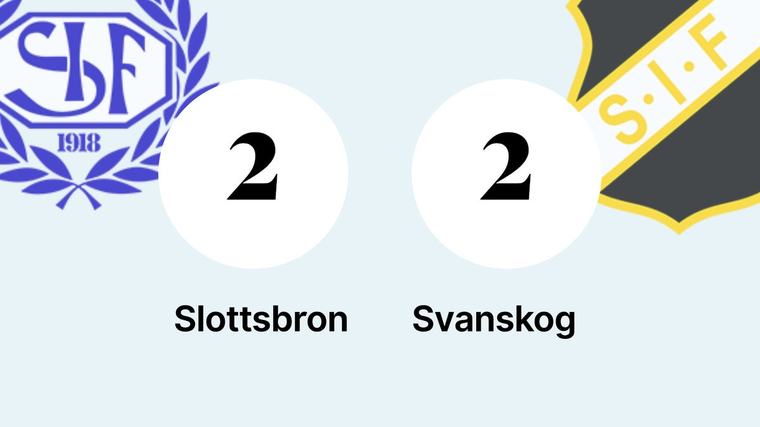 Svanskog kryssade mot Slottsbron