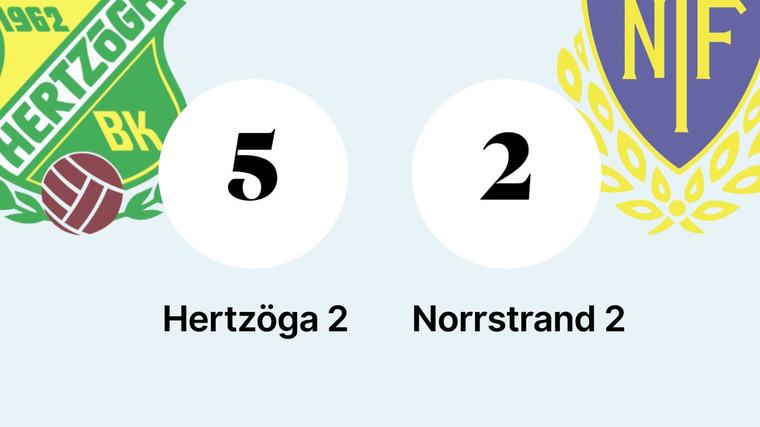 Tre mål av Hampus Haraldsson när Hertzöga 2 vann