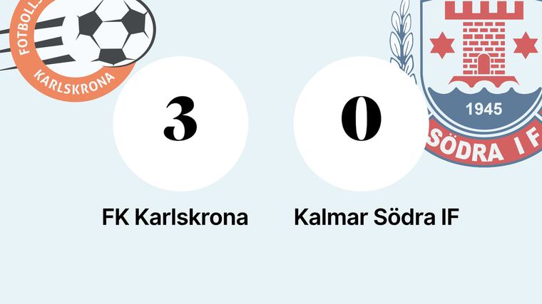 FK Karlskrona segrare efter walk over
