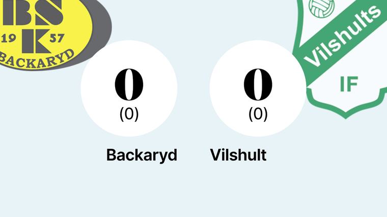 Backaryd och Vilshult kryssade