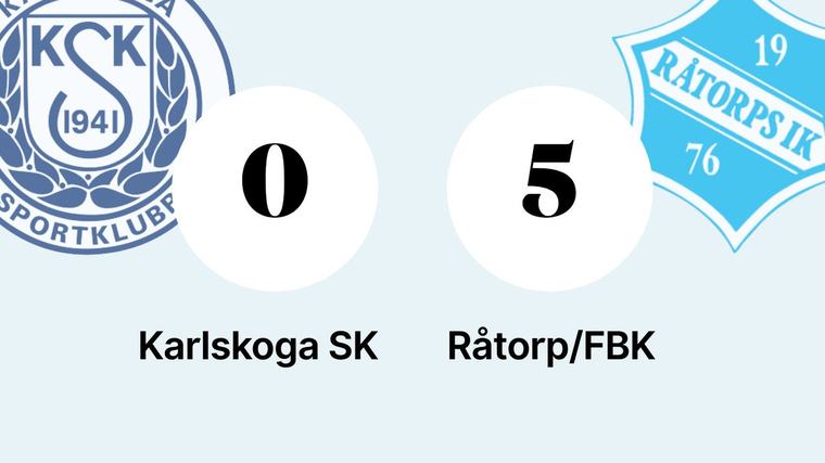 Råtorp/FBK vann klart mot Karlskoga SK