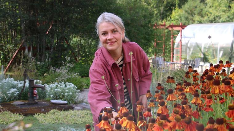 Maja har skapat Stribergs stationsträdgård
