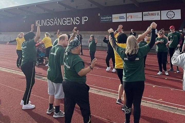 Rörelseglädje under omsorgsspelen i Upplands-Bro