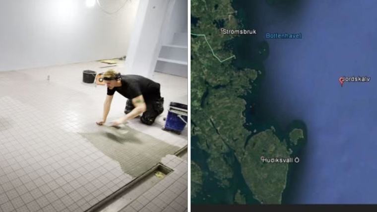 Jordbävning utanför Hudik • Badhuset tar form