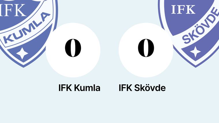 Mållös match när IFK Kumla mötte IFK Skövde
