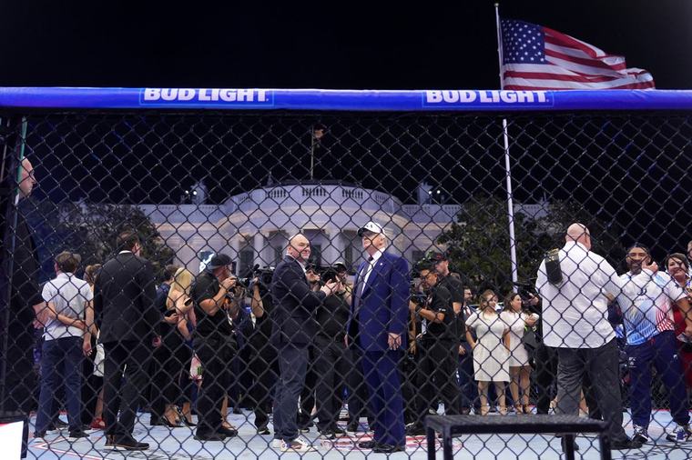 Blod, svett och dollars – de unga UFC-männen förlåter Trump för allt