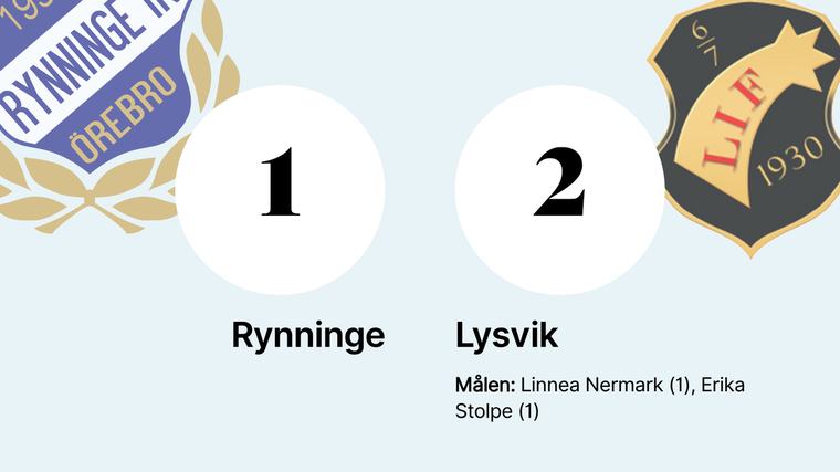 Lysvik tar över serieledningen