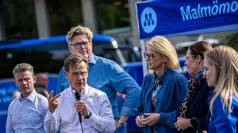 Kristersson: S fixering vid SD är ”bisarr” Andersson 'amerikaniserar' svensk politik.