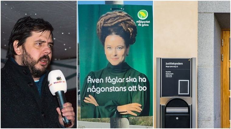 Chang Frick tar på sig fejkade valaffischer i Upplands-Bro