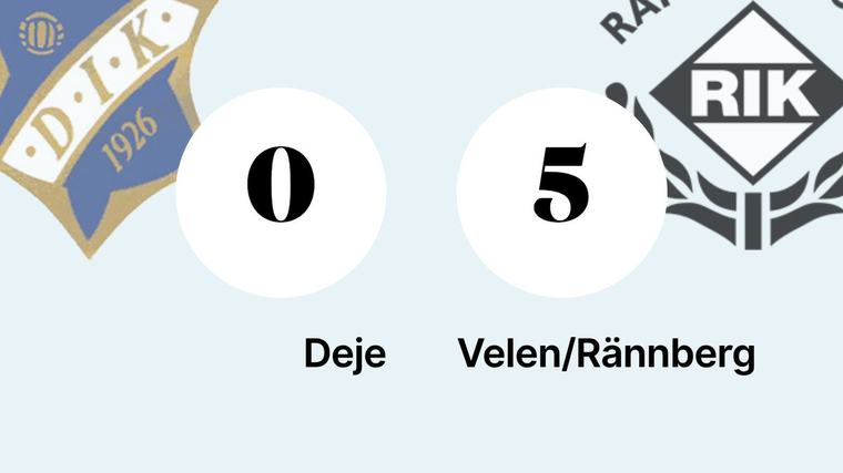 Segersviten vid liv för Velen/Rännberg