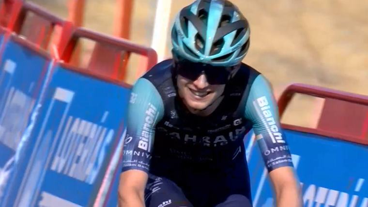 20-årige slovenaren Jakob Omrzel blir näst yngsta att vinna en Vuelta a España-etapp