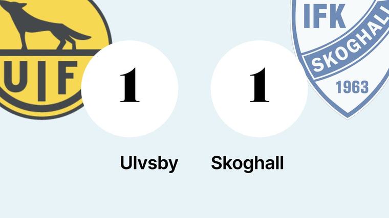 1-1 för Ulvsby hemma mot Skoghall