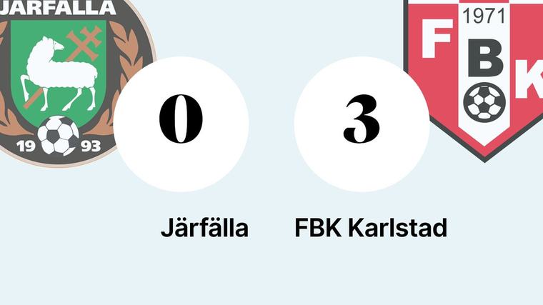 FBK Karlstad tog bortaseger mot Järfälla