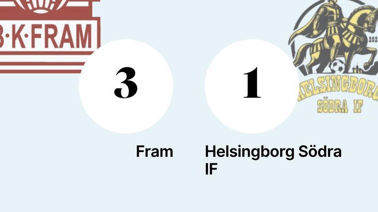 Fram vann mot Helsingborg Södra IF