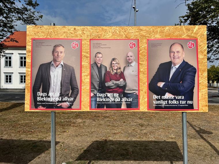 Sluta skräpa ner Ronneby med valaffischer