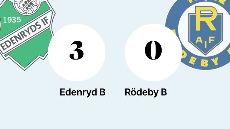Rödeby B:s walkover gav Edenryd B segern