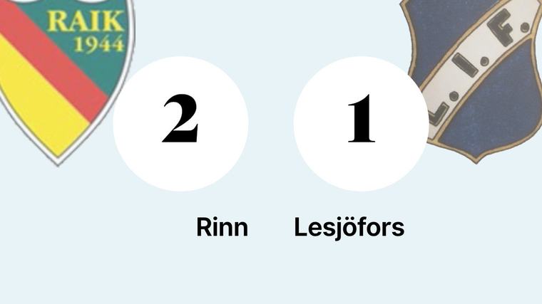 Efter tunga perioden: Ny seger för Rinn